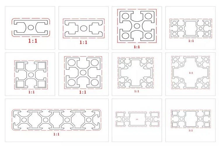 2020 Aluminum Extrusion T Slot Aluminum Extrusion 013