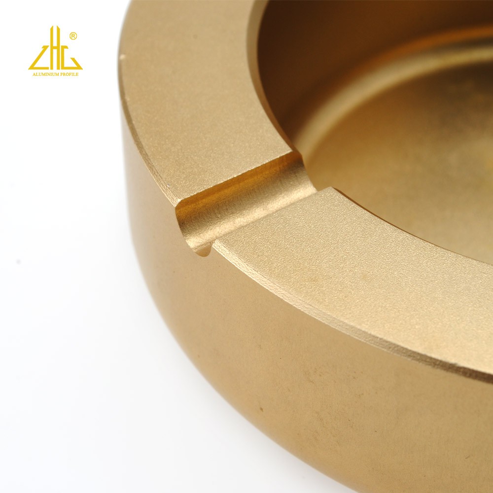 Aluminum Anodized Gold Ashtray8