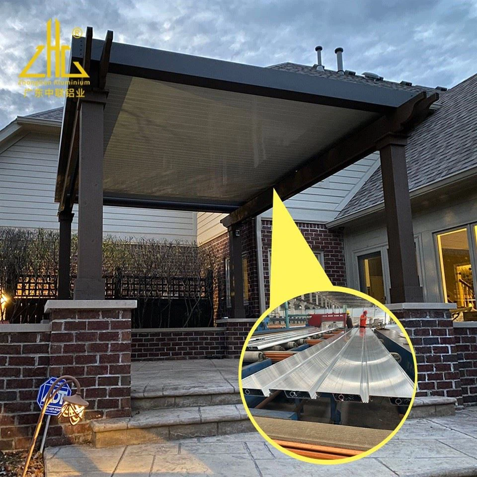 Custom High-quality 6063 Powder Coating Aluminum Pergola Profile