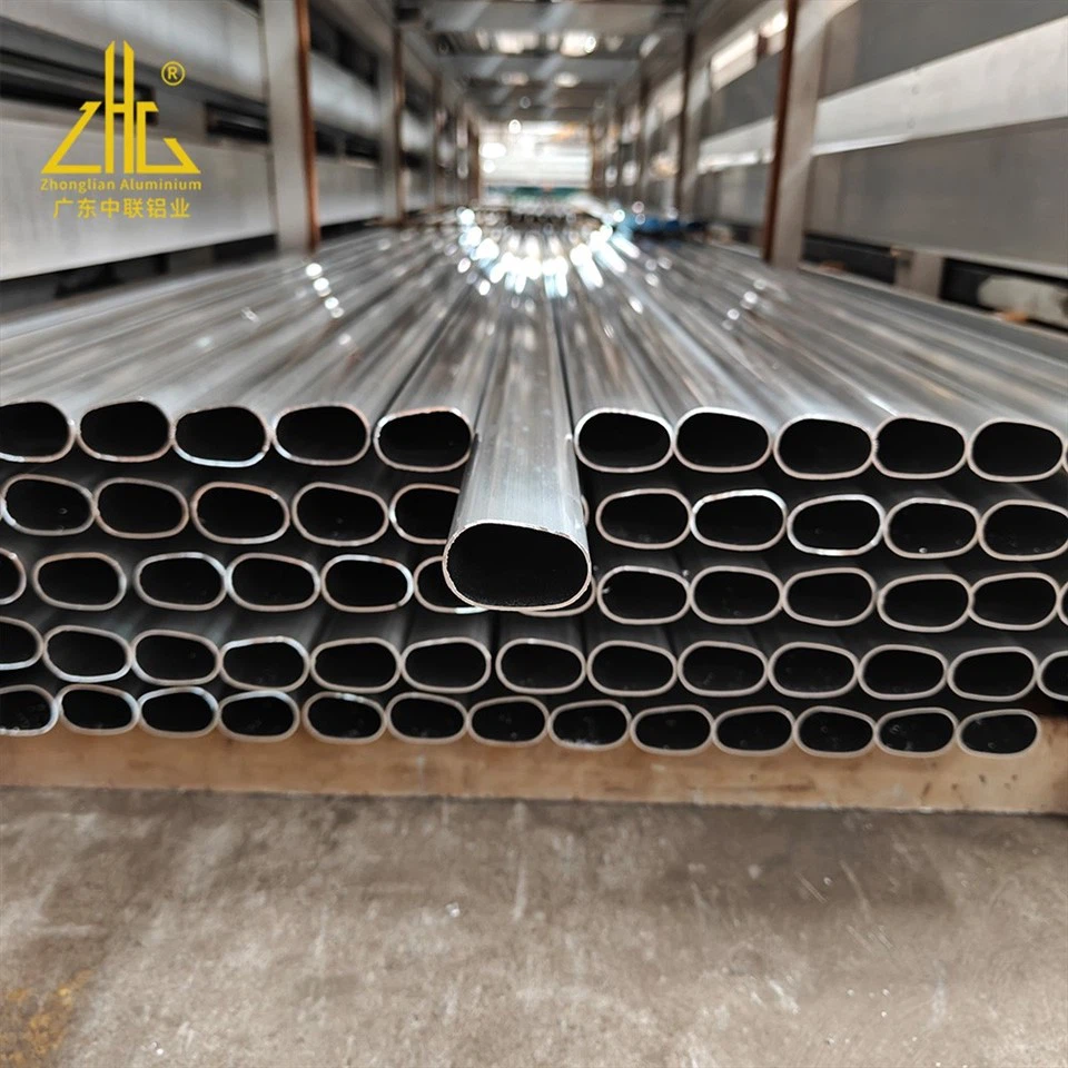 Extruded 6061 6063 Aluminum Oval Tube