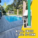 10-20mm Frameless Glass Railing Aluminum Profile