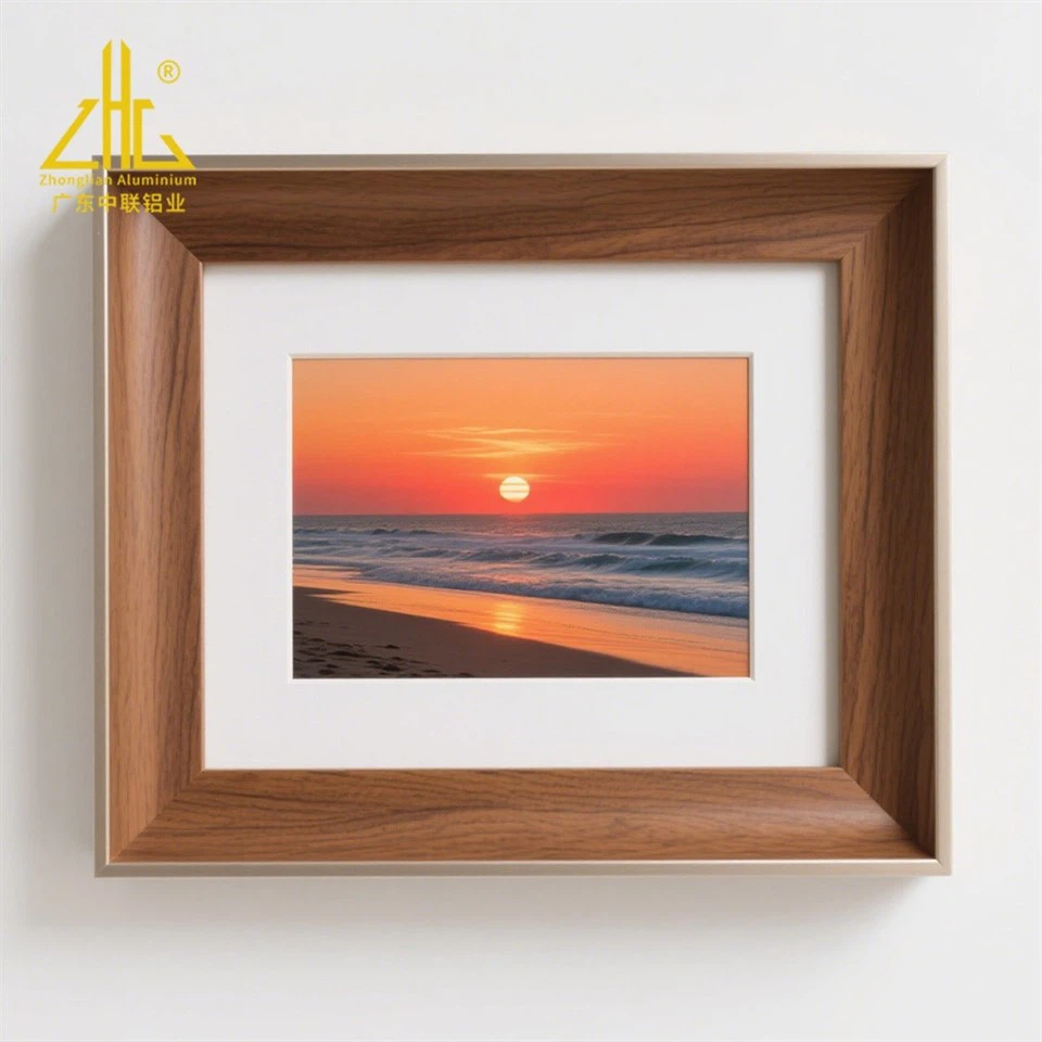 Wood Grain Photo Frame Aluminum Profile-8