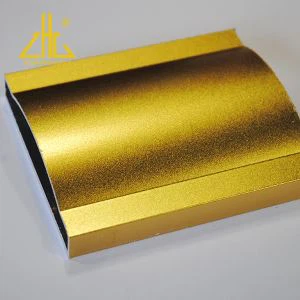 Sandblasted Mechanical streak removed aluminium profiles