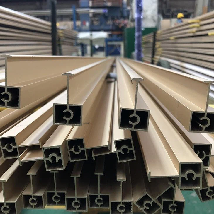 10 Series Golden Aluminum Extrusion Profiles