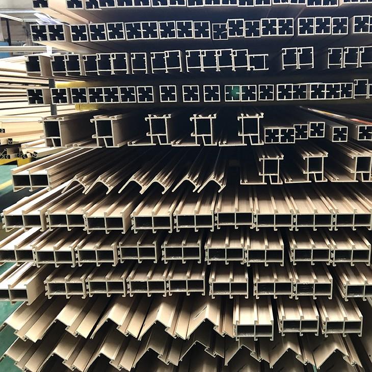Powder Coating Golden 10mm Aluminum Extrusion