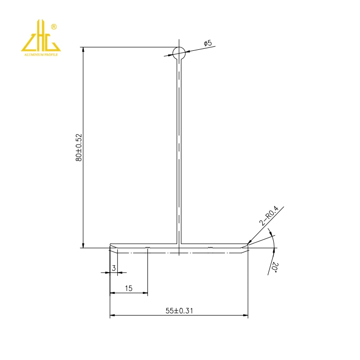 T Shaped Aluminium Extrusion