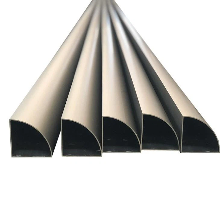 Triangle Champagne Aluminum Extruded Tube