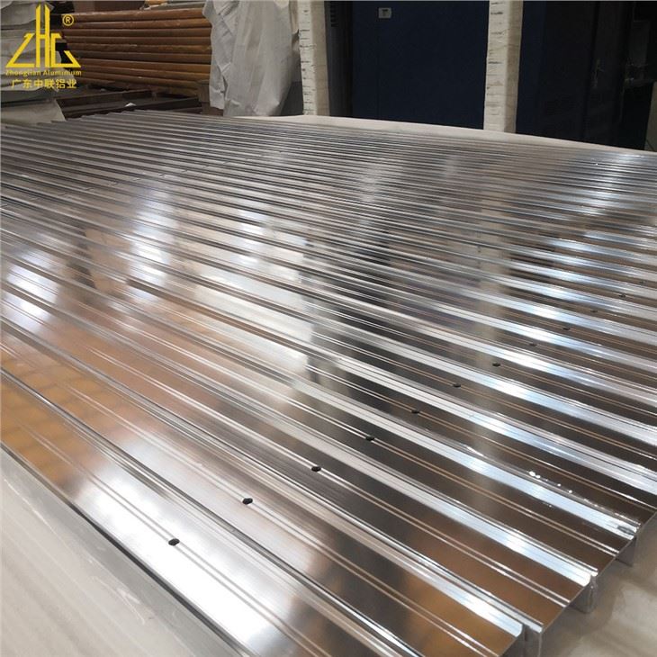 500 Degree Brightness Polished Aluminum Profile