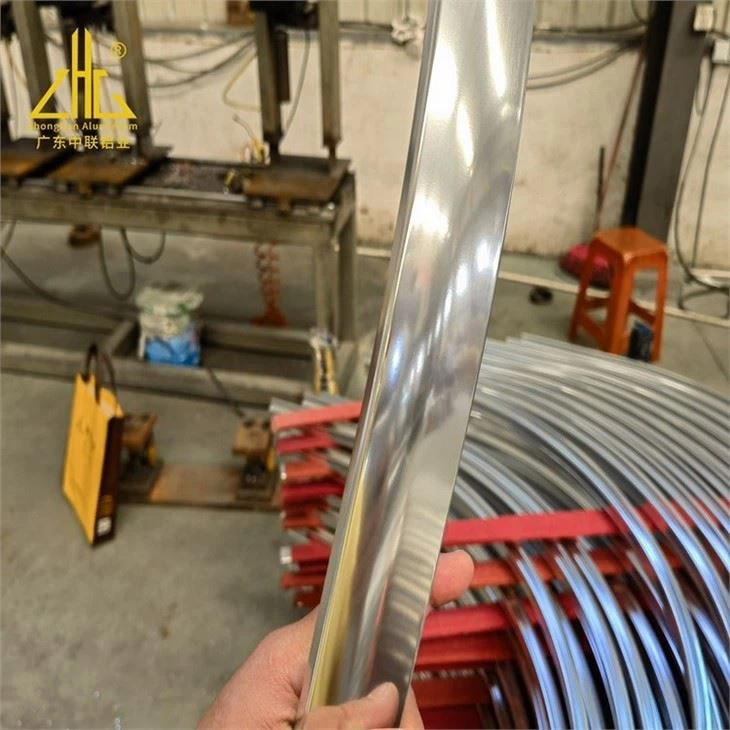 Polished Aluminum Profile Bending CNC Industrial Aluminium