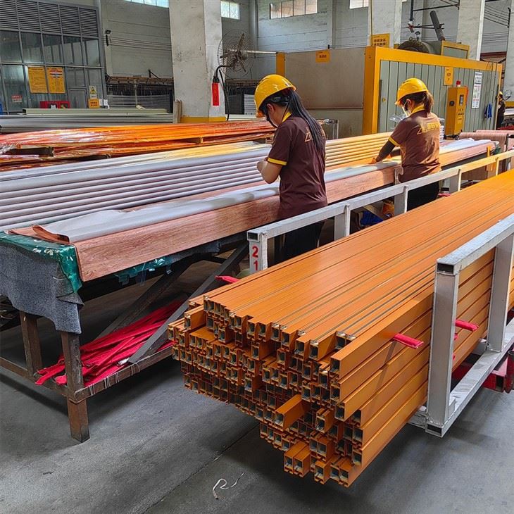 Wood Finish Aluminum Tube