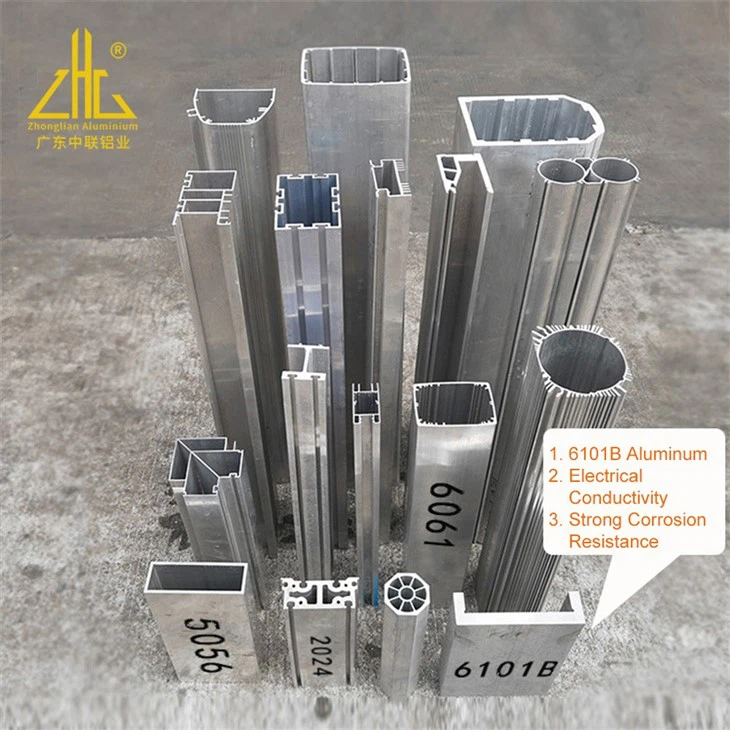 Aluminum Extrusion 6101B Conductive Rail Aluminum Profile